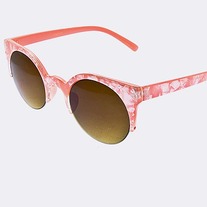 Pink Pearl Half Frame Sunglasses