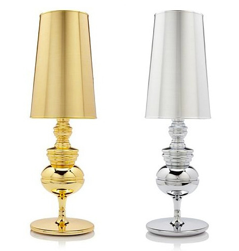 Glam Gold or Silver Table Lamp