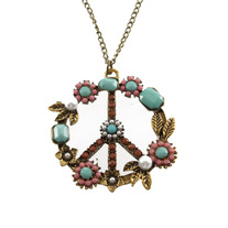 Floral Peace Necklace