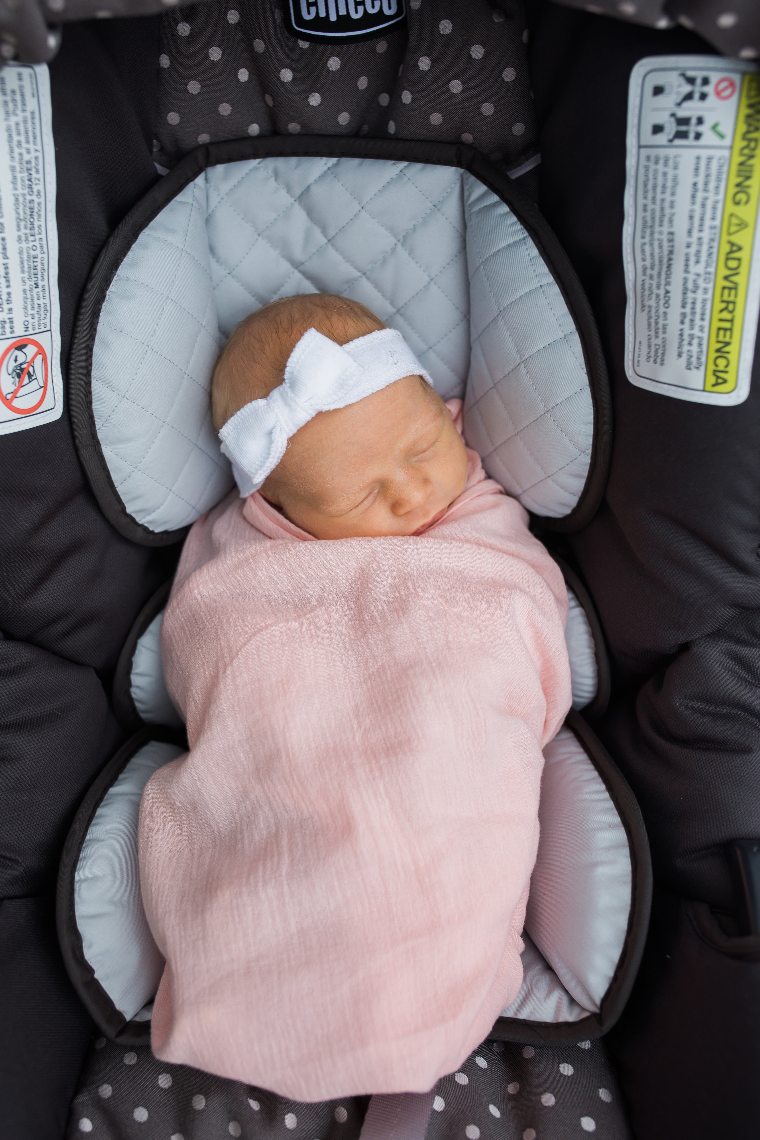 Car Seat Swaddle Peachy Pink · Hooray Littles