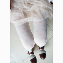 Star print tights