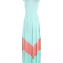 Colorblock Maxi Dress