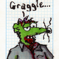 Sketch Card: Jawless Zombie