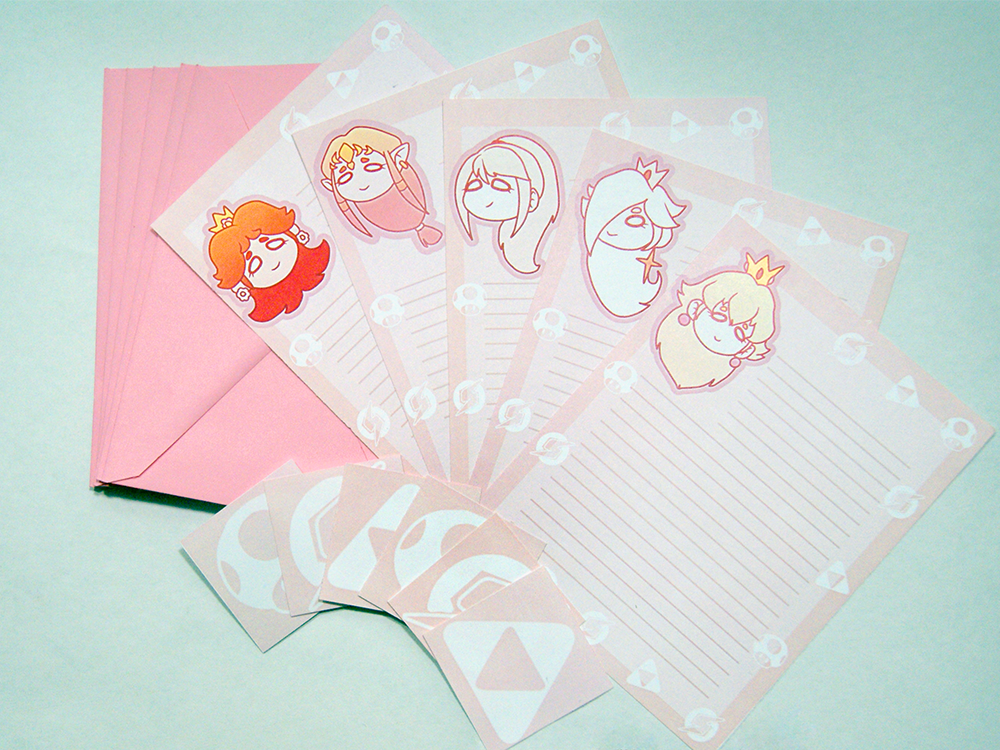 Nintendo Princess Stationary Set On Storenvy