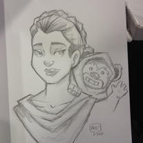 Pencil Bust Commission