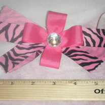 Pink Zebra bow