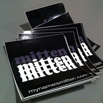 "mitten mitten mitten" stickers 5-pack