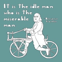 Ben Franklin quote, 8x8 print