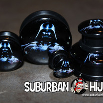 Darth Vader Double Flat Flare Screw Fit Plug