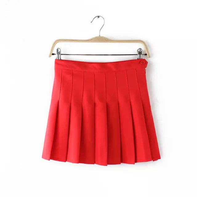 HIGH WAIST TENNIS SKIRT (RED) · Storeunic · Online Store Powered by