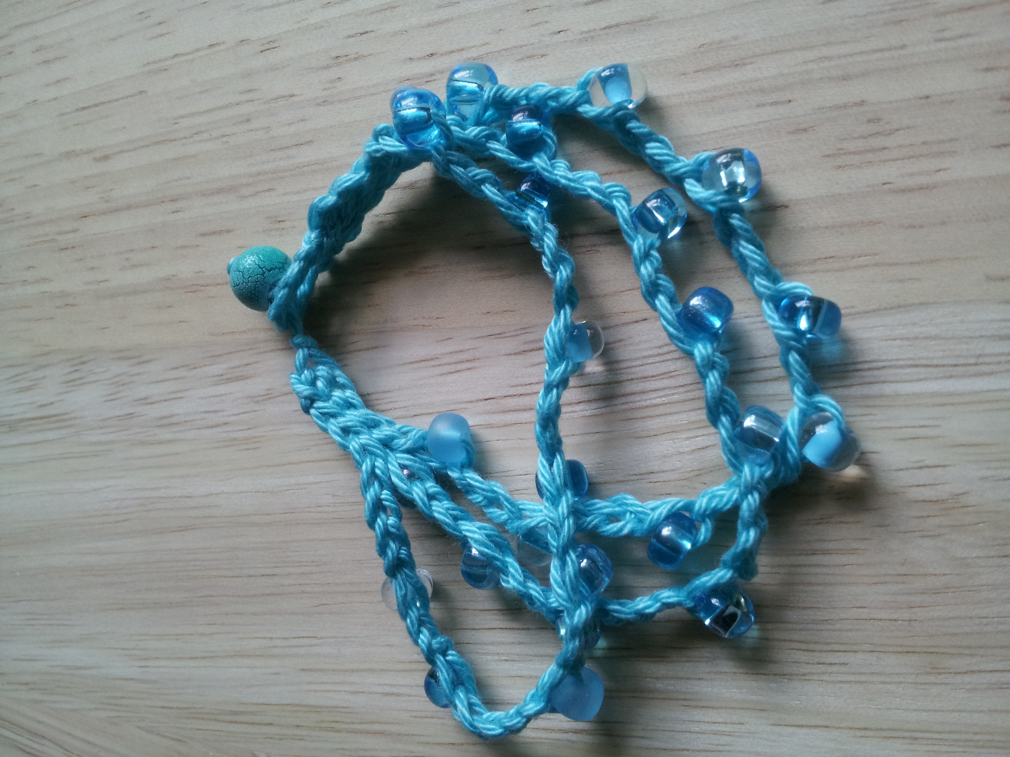 Beaded crochet bracelet on Storenvy