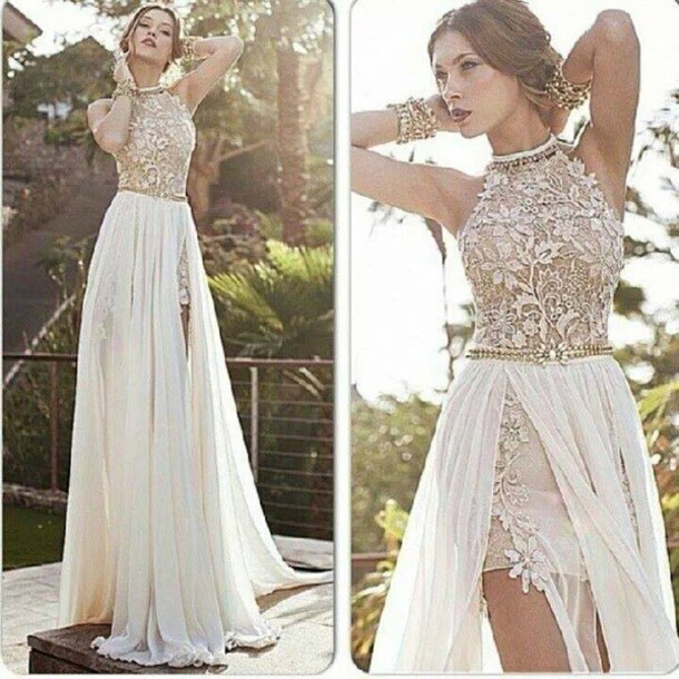 Long White Prom Dresses