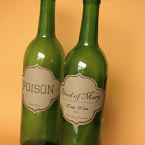 Printable Halloween Apothecary Wine Bottle Labels