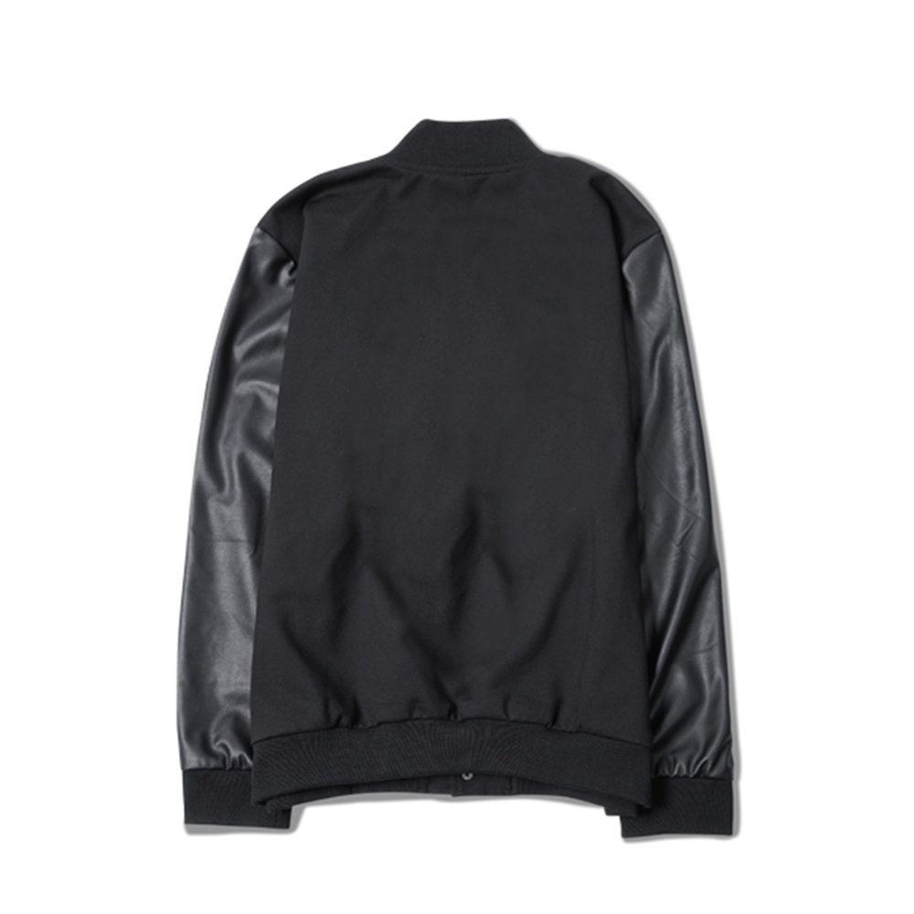 UNISEX ALL BLACK CUSTOM BASEBALL JACKET on Storenvy