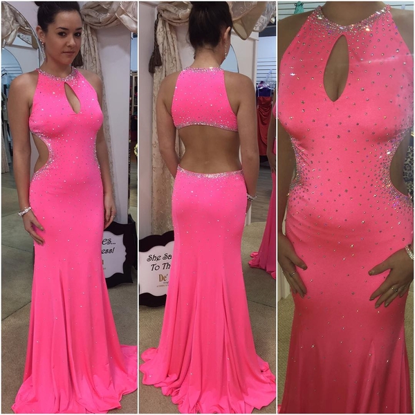 Columns Sheath Silhouette Prom Dress