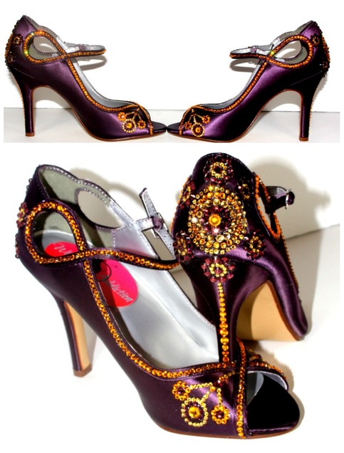 purple shoes for prom