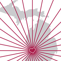 map with heart