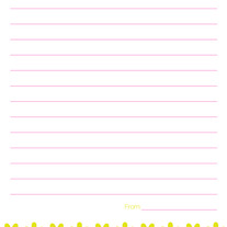 Pen Pal Set - Hippie Flowers Design