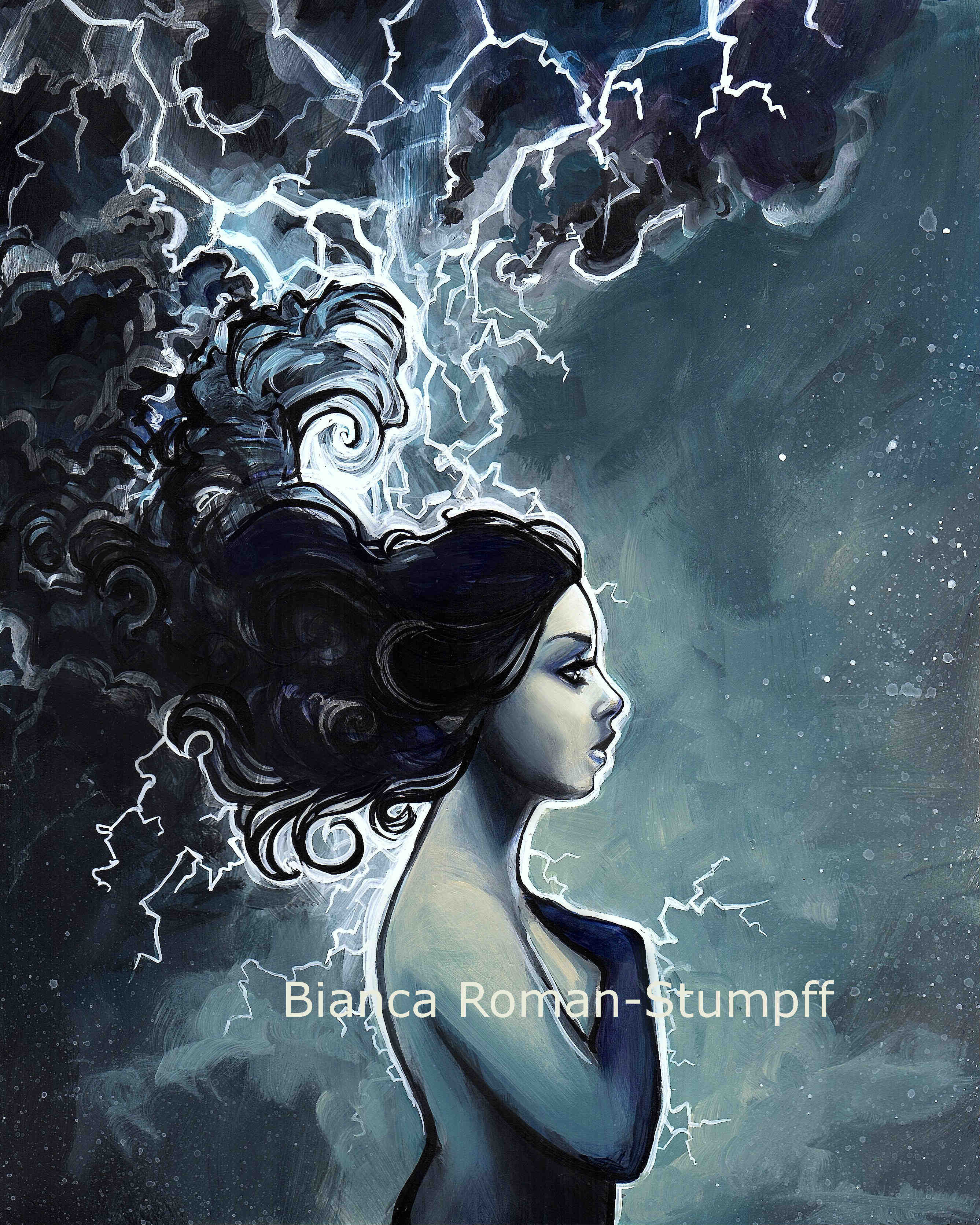 Lightning Print · Art of Bianca Roman-Stumpff · Online Store Powered by Storenvy