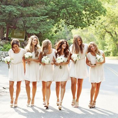Ivory Bridesmaid Dresses