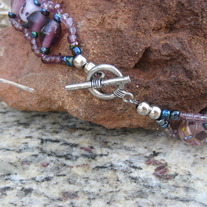Purple Beaded Choker