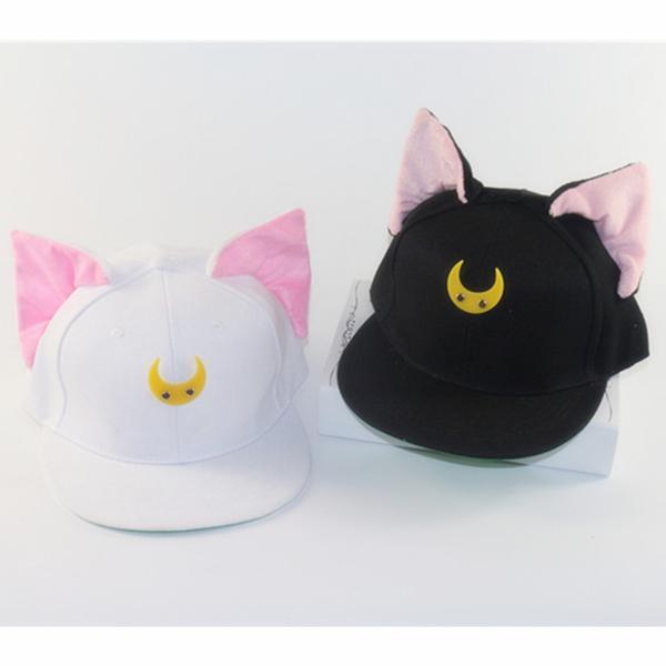 Vivisworld Sailor Moon Luna Cat Ears Snapback Hat Online Store