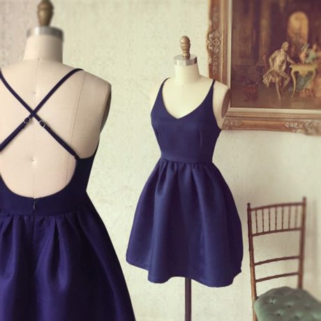 Navy Blue Short Dresses