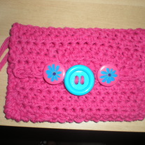 Crochet Pink Pouch 