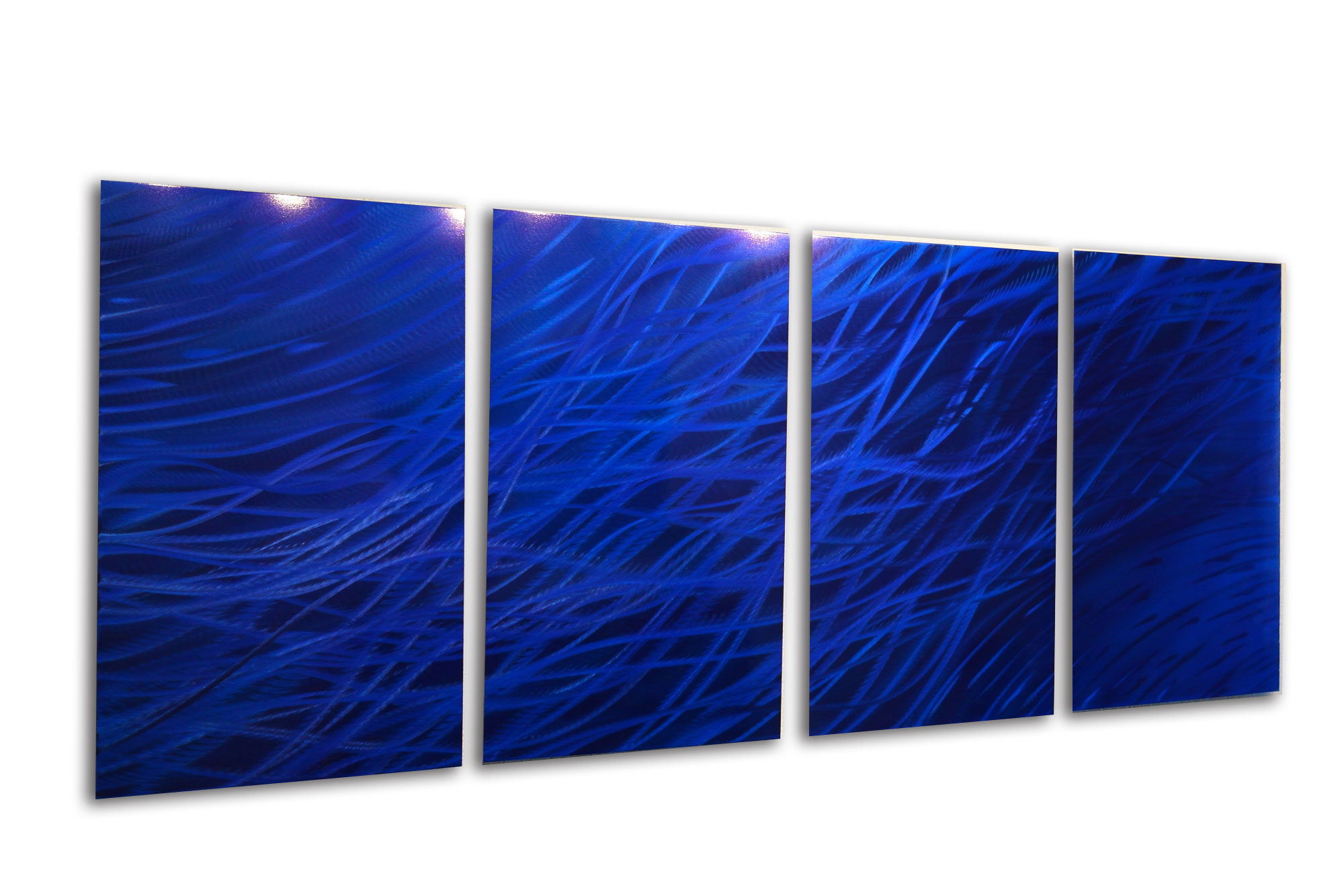 Blue Metal Wall Art ocean dark blue - metal wall art abstract sculpture modern decor Blue Metal Wall Art ocean dark blue - metal wall art abstract sculpture modern decor