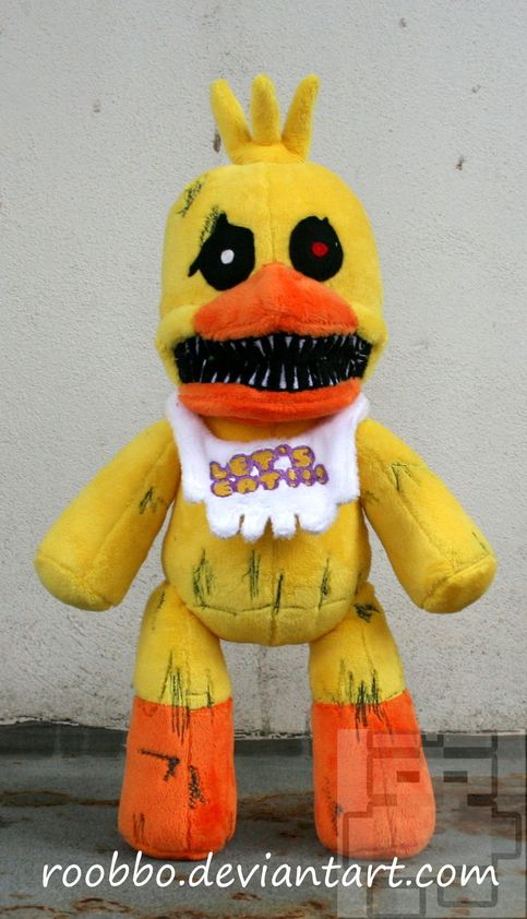 five nights at freddy's nightmare chica plush