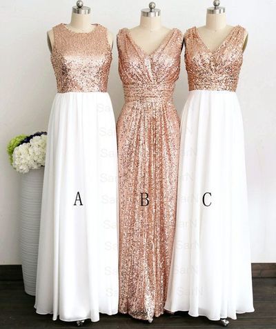 V-Neck Bridesmaid Dresses