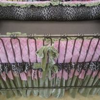 Fabulous pink/green/cheetah print bedding
