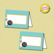 Printable Bowling Table Tents