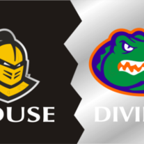 UCF/UF House Divided License Plate
