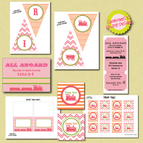 Full Collection - Pink All Aboard Printables