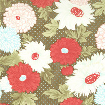 1/2 Yard-Bliss in Bloom Cinnamon/5502019