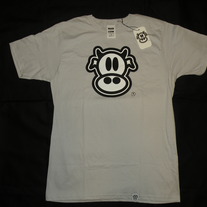 MAD COW LOGO-MENS (SILVER)
