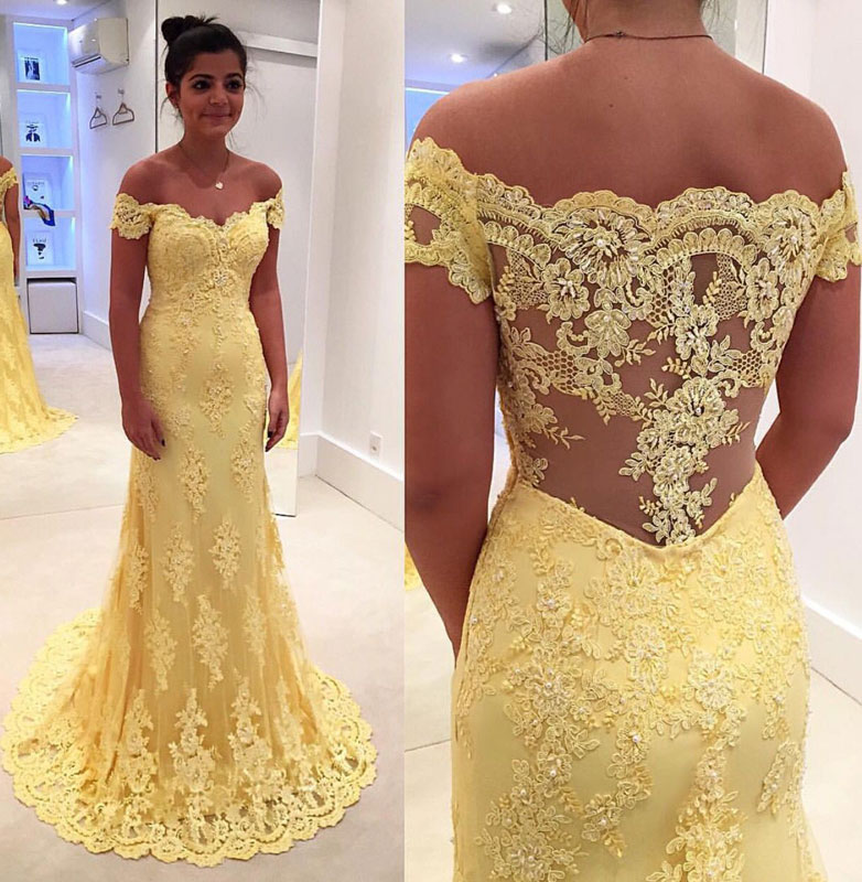 Yellow Evening Dresses