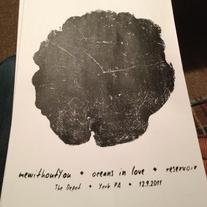 mewithoutYou / reservoir 12/9 screenprinted poster