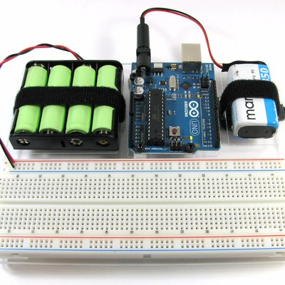 Arduino holder with battery mount kit - large