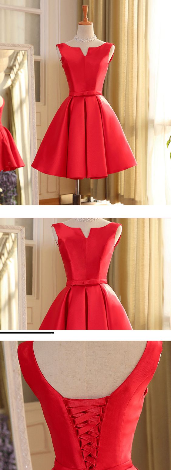 red Dress,satin Dresses,corset back