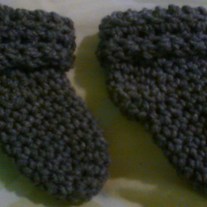Straight Cuffed Crochet Socks (3 pairs)