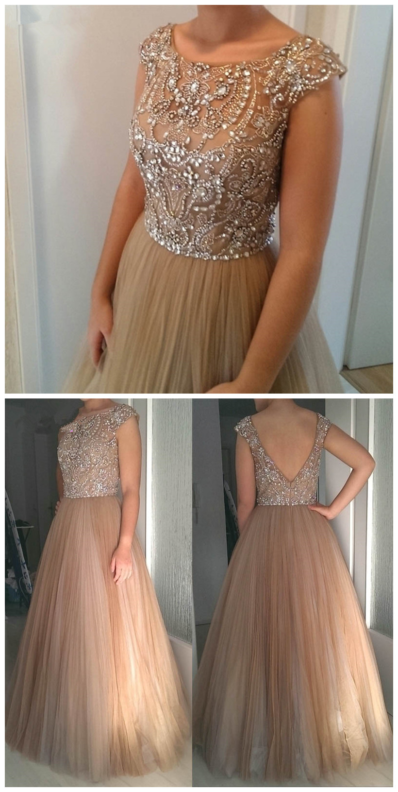 Prom Dress with Crystals