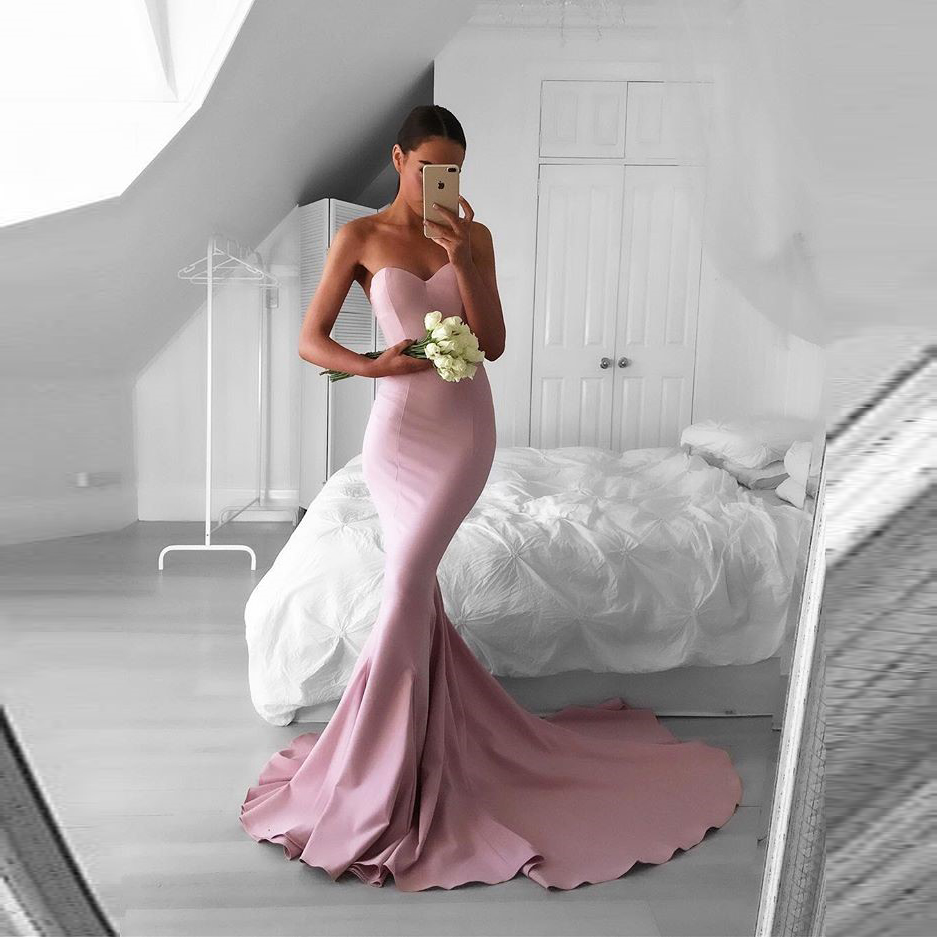 satin mermaid gown