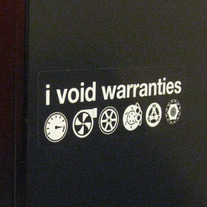 I Void Warranties Sticker - 2 Pack