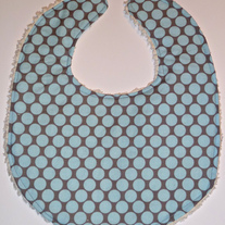 Baby bib (Amy Butler fabric, with chenille back)