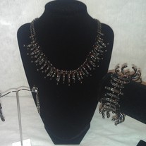 Crescent Jeweled Smoke Set