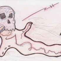 Damaged and Masked - Original Art Illustration