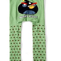 Angry Birds Green with Star Design Legging Pants for Baby 3m to Kids 4T Unisex Boys & Girls 