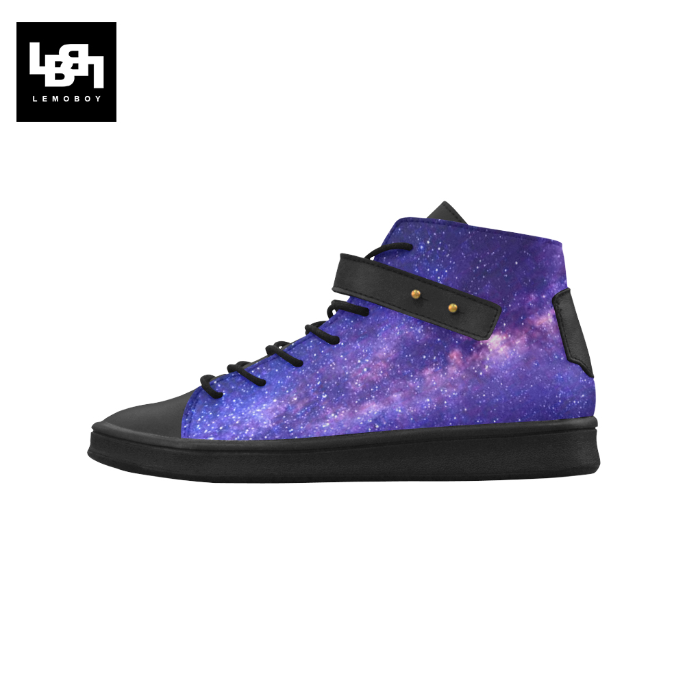 Cute Galaxy High Top Women's Shoes Casual Sneakers on Storenvy